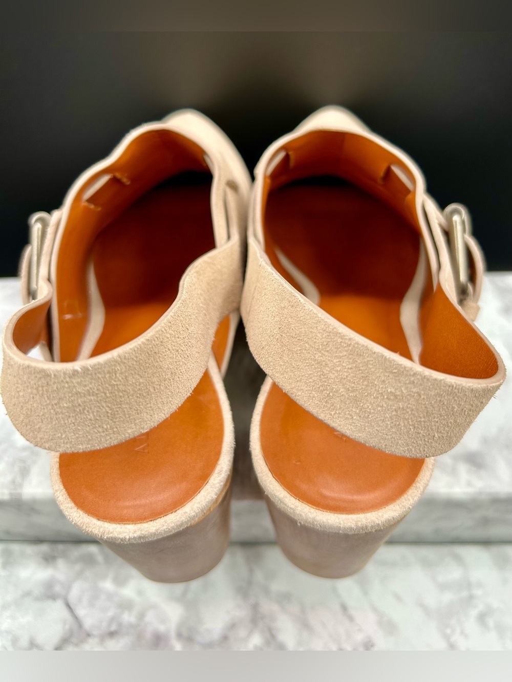 ALL SAINTS Yuki Suede Platform Clog in Brown Suede-Wooden Heel. EU size 39 - Picture 6 of 13